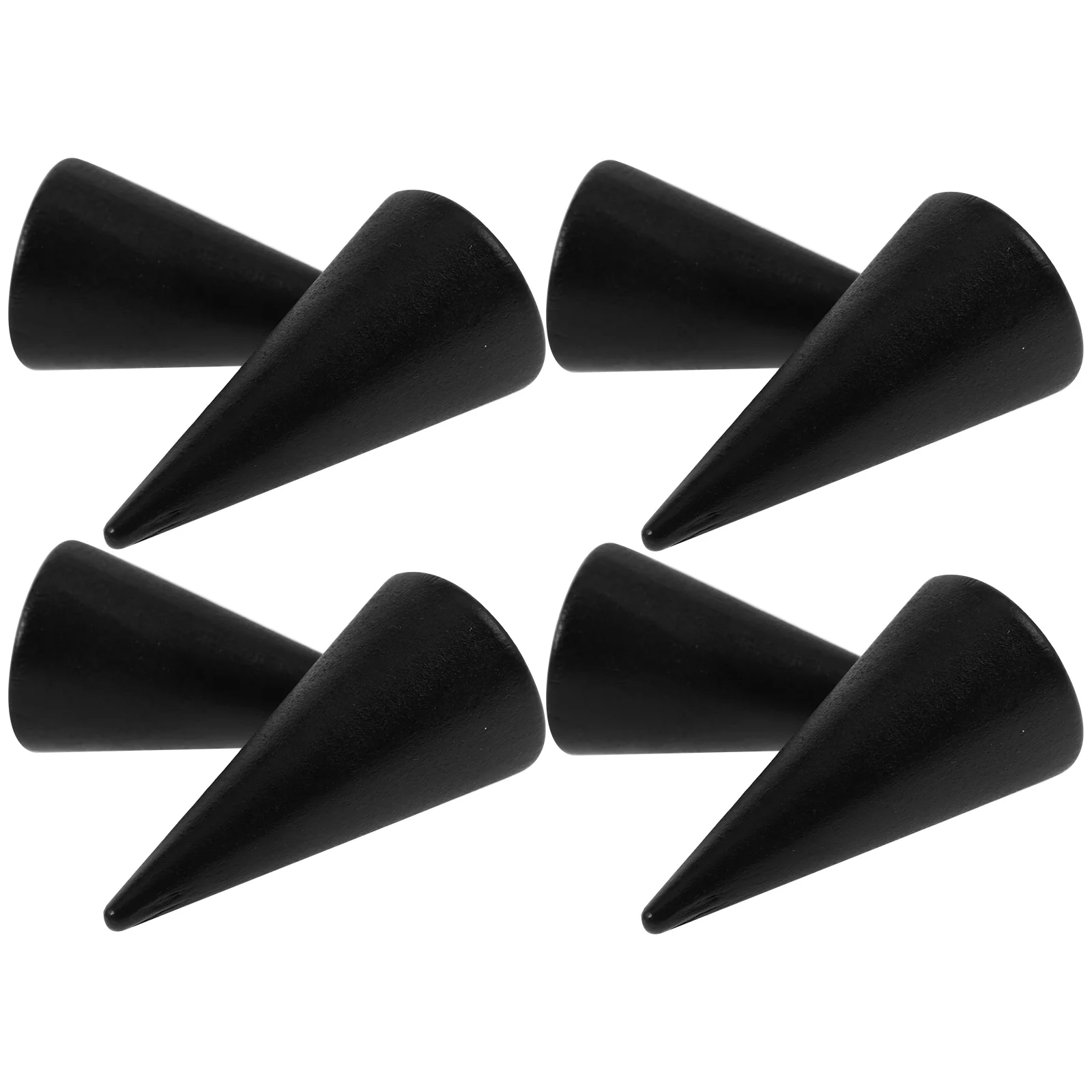 10 Pcs Soccer Cones for Training Rotating Display Stand Wood Am Ornament Football Bamboo