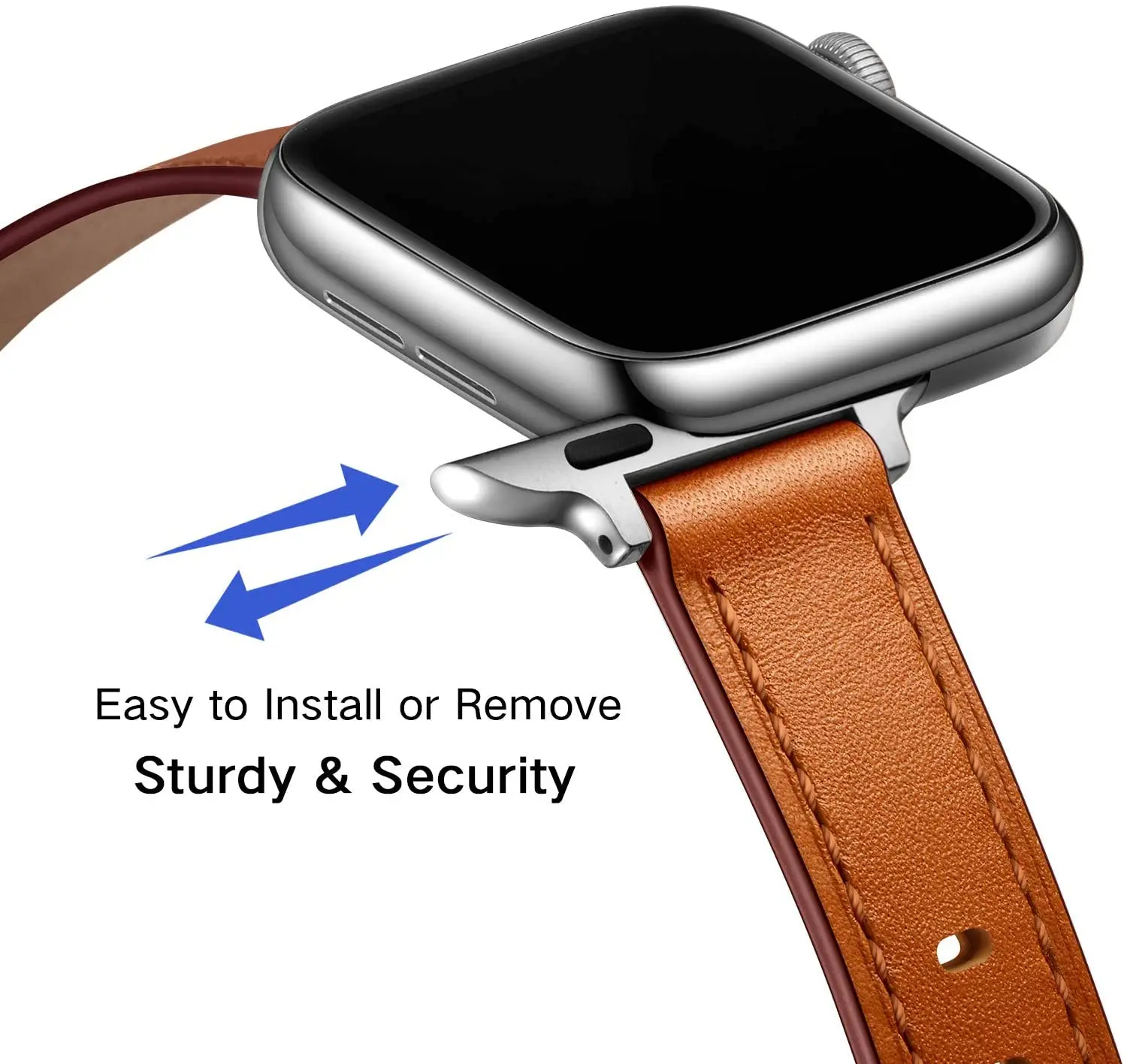 Attelage Leather Strap For Apple Watch Band 45mm 41mm 44mm 40mm 42mm Single Tour Watchband Bracelet iWatch Series 7 3 4 5 6 SE