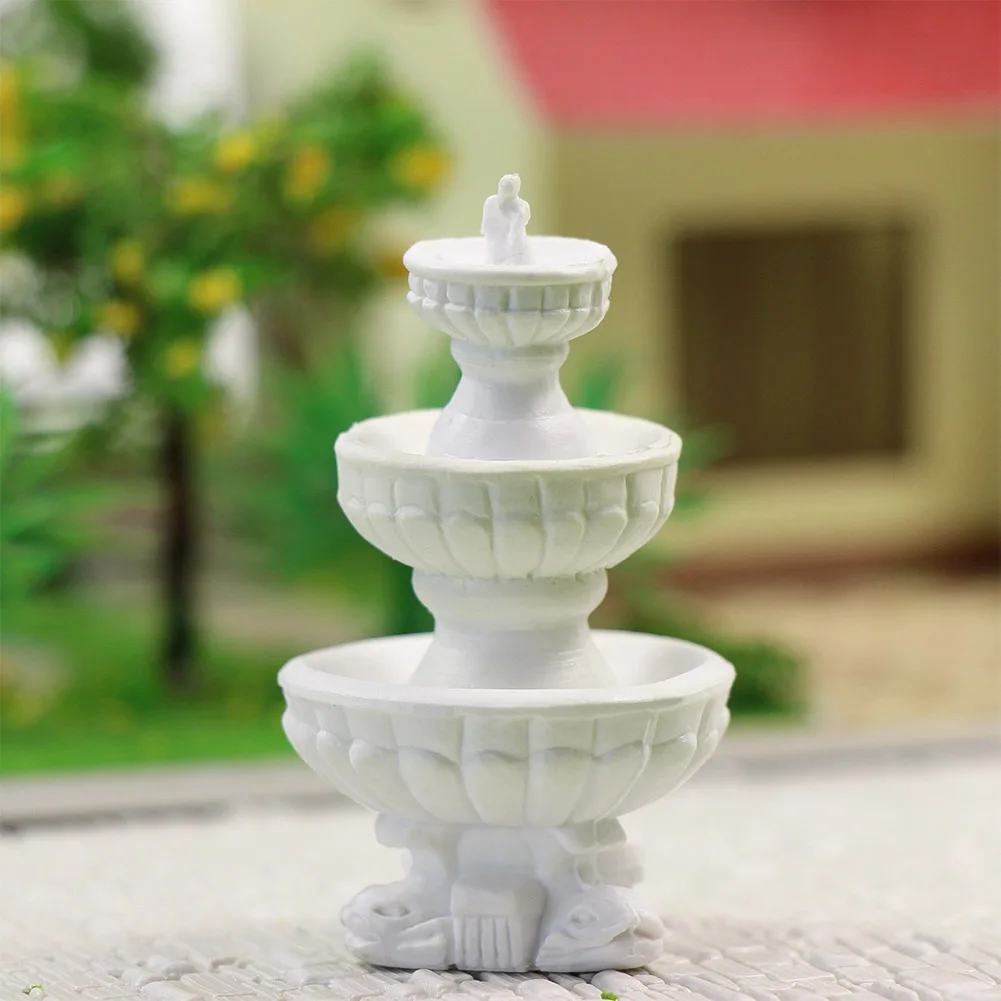 GY07087 9pcs Statue sculpture Fountain Model Railway HO 1:87 scale Architecture