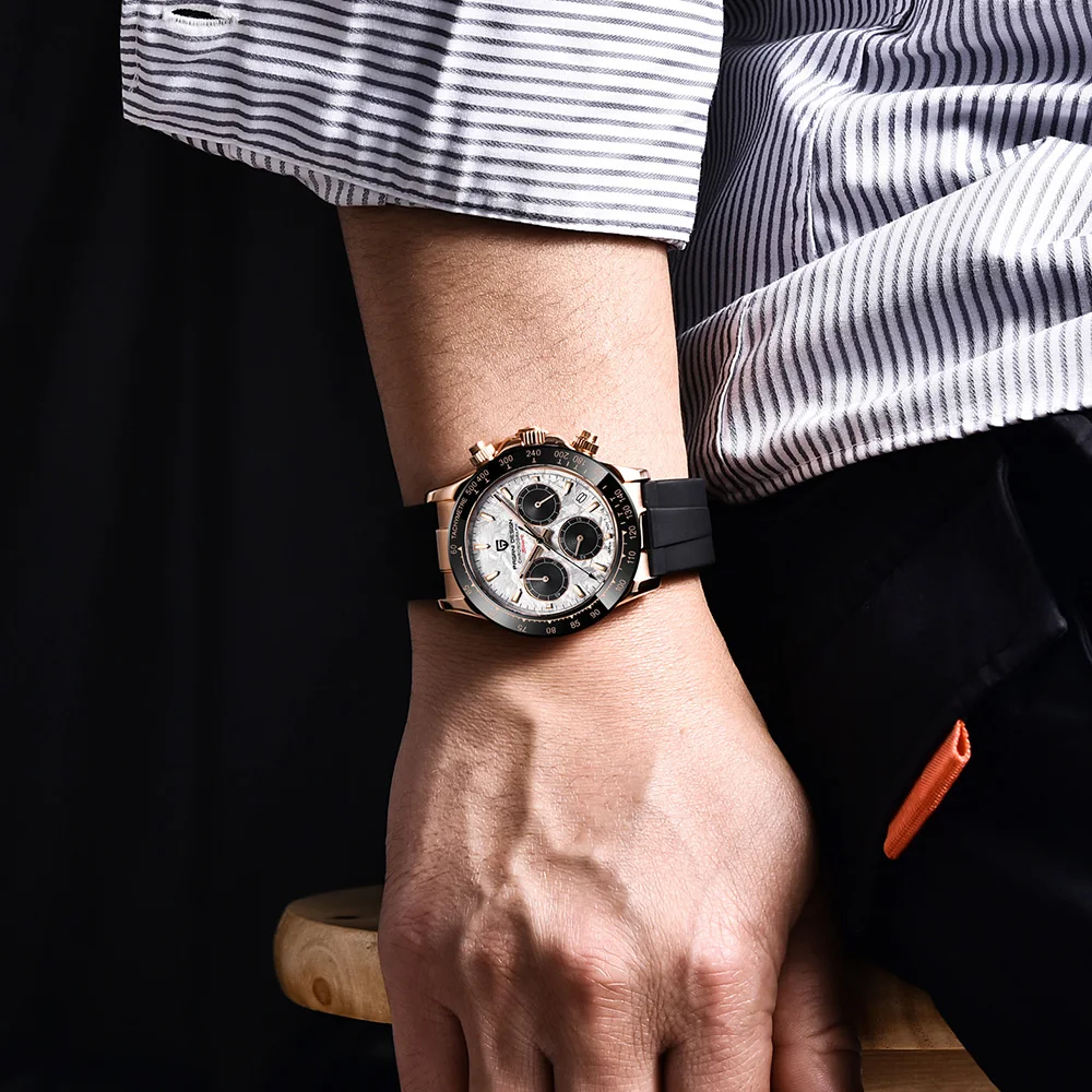 Nuovi orologi da uomo PAGANI DESIGN 2025 Orologio al quarzo Marchio di moda di lusso Orologio sportivo automatico in acciaio inossidabile impermeabile Regalo da uomo