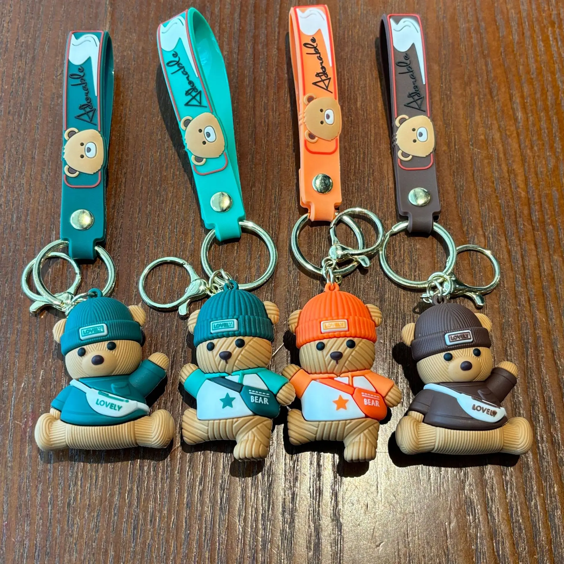 

Cartoon Animal PVC keychain Doll Pendant Bear Bag car Accessories