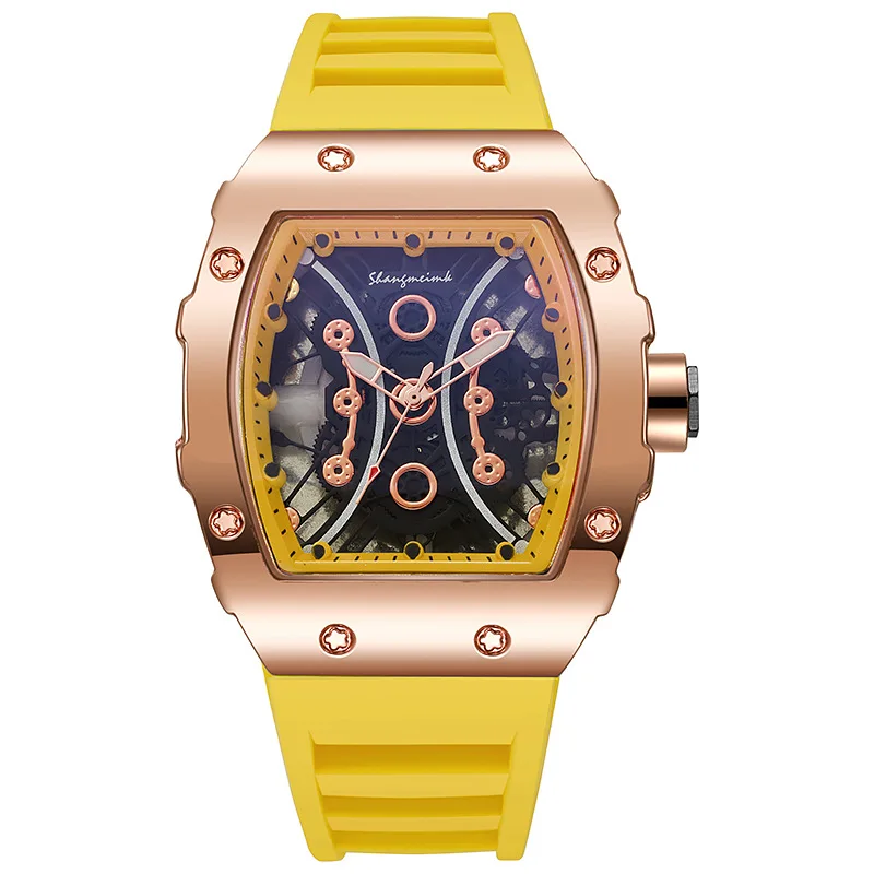 Adult student quartz watch Miller barrel type watch multifunctional personality couple large dial wristwatch