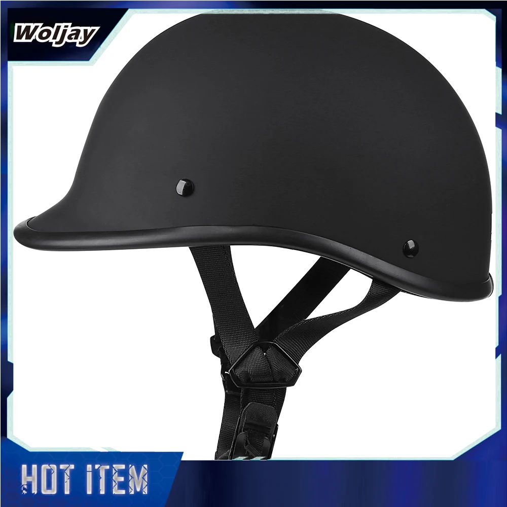 

Helmets Half Cap Vintage Shell Open Face Motorcycle Helmet - DOT Approved