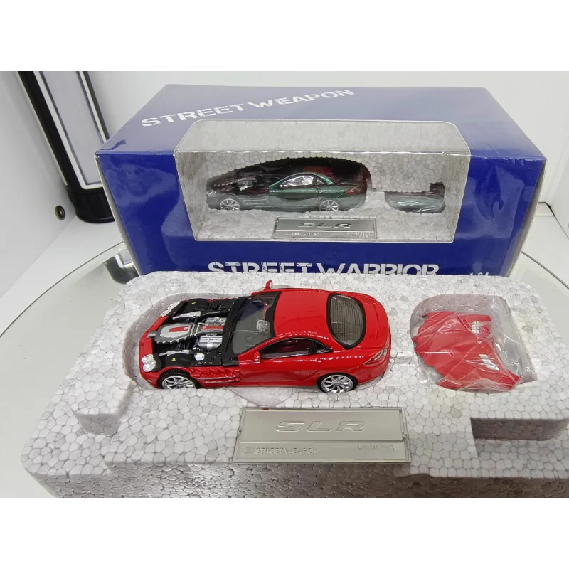 Diecast 1:64 Scale Benz SLR McLaren Open-cover Alloy Car Model Collectible Toy Gift Souvenir Display Ornament