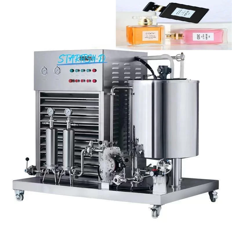 Stainless Steel Perfume Cooling Freezing Mixer Machine Liquid Perfume Freezing And Mixing Machine With Disperser And Filter