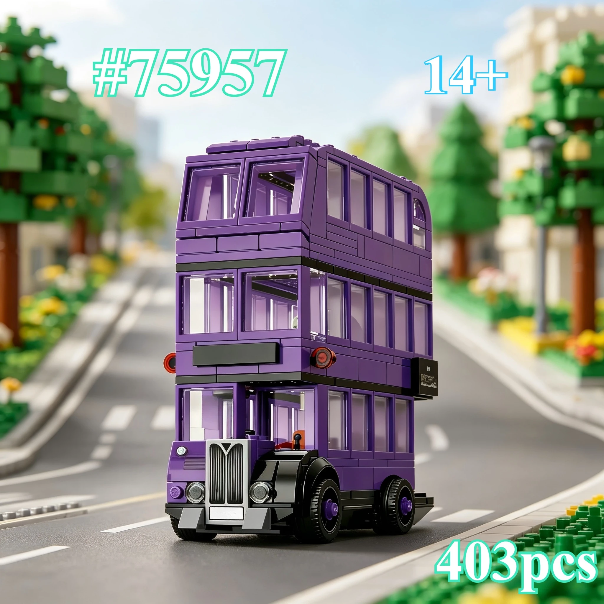

Crazy Travel Bus Model 75957 Building Blocks Sets Suitable for Birthday Gifts Compatible with Legoed Particles，403pcs.