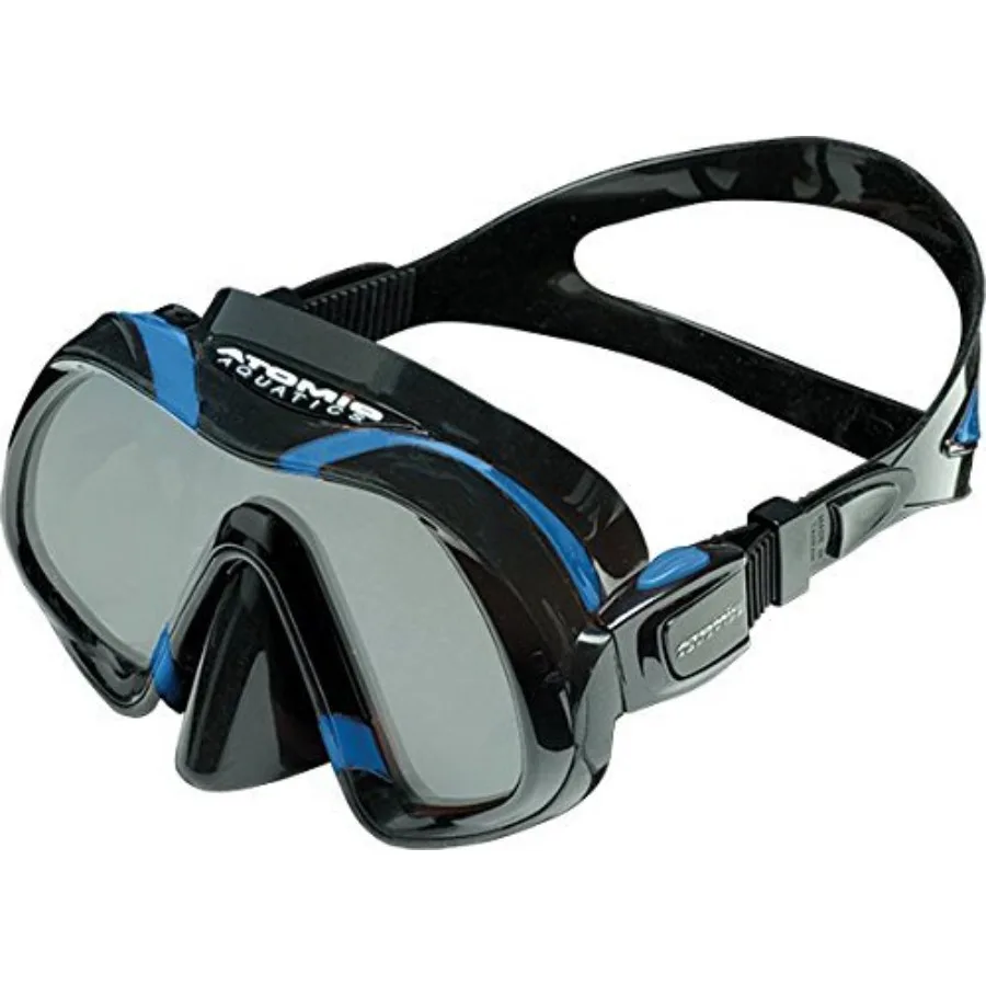 

Venom Dive Mask for underwater diving, silicone material, black color, wide field of view and anti-fog lens
