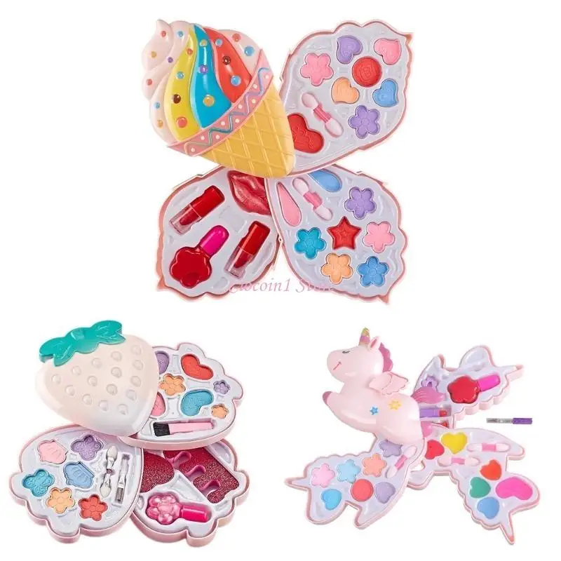 Y1UB – jouet simulation pour filles, ensemble cosmétique beauté avec boîte transport, ensemble maquillage