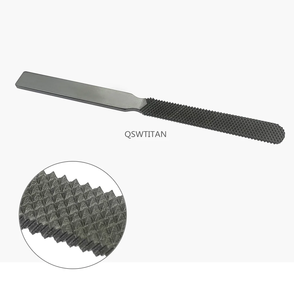 Orthopedic Flat Bone File 20.5cm Stainless Steel Veterinary Surgical Instrument