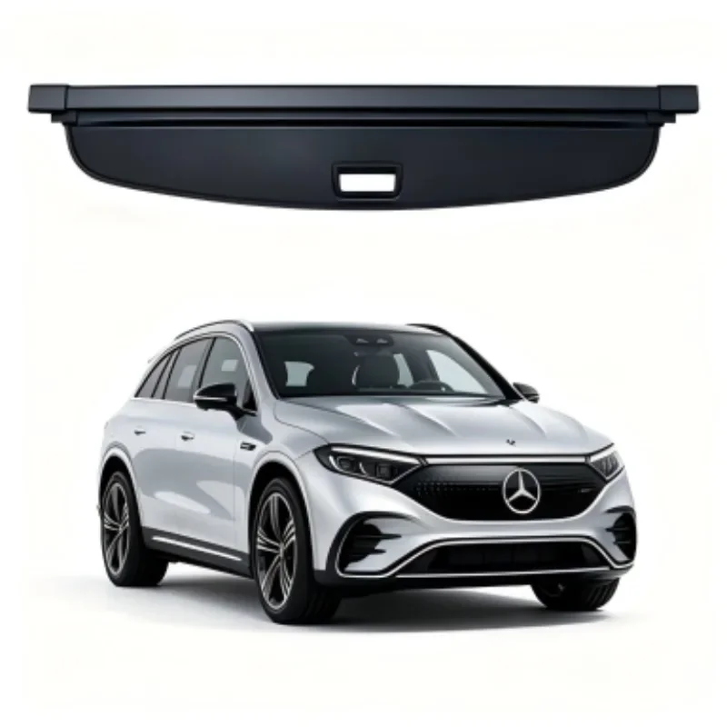 Cargo Cover Trunk Privacy Shade Rear Security Partition Anti-Theft Shield Organizer for  Mercedes-Benz EQE SUV 2023-2025
