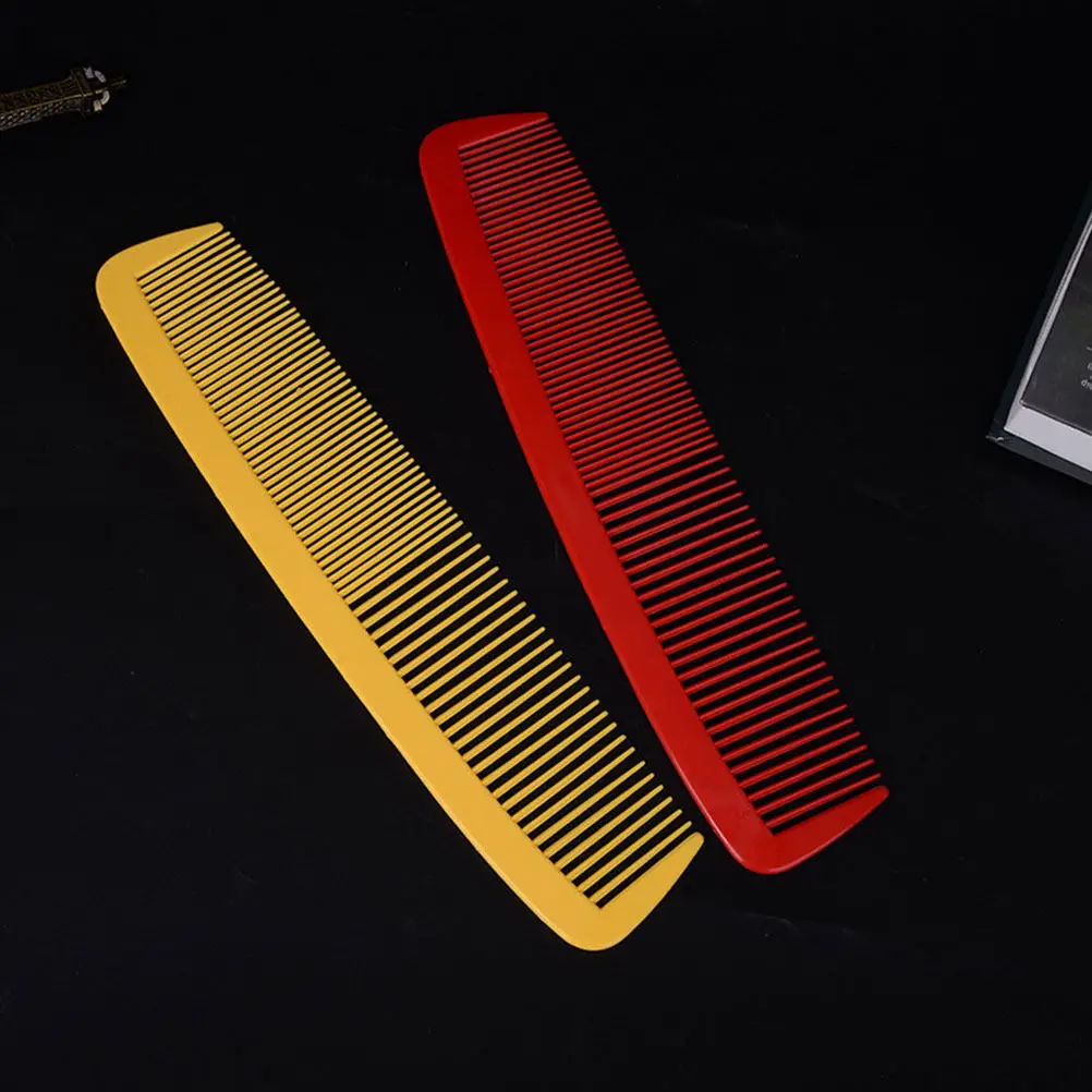 

2pcs Giant Oversized Comb Prop Jumbo Funny Hair Brush Red Yellow Carnival Costume Supplies Halloween Trick Props Photo Prop