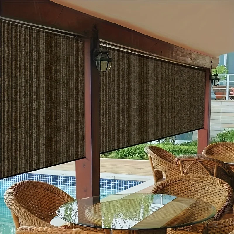Rete parasole da patio, materiale di altissima qualità: realizzato in tessitura uniforme ad alta densità, con elevata velocità di ombreggiatura e protezione UV