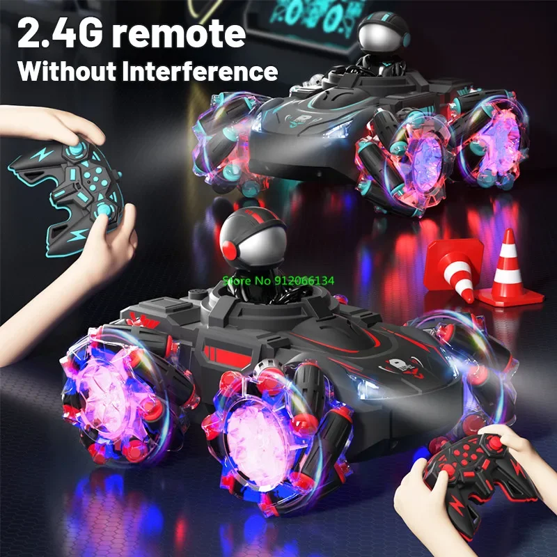 Fantastic Color Projection 360° Rotation RC Car Boy Gift 2.4G Smart Demo Colorful Lighting Music Drift Racing Remote Control Car