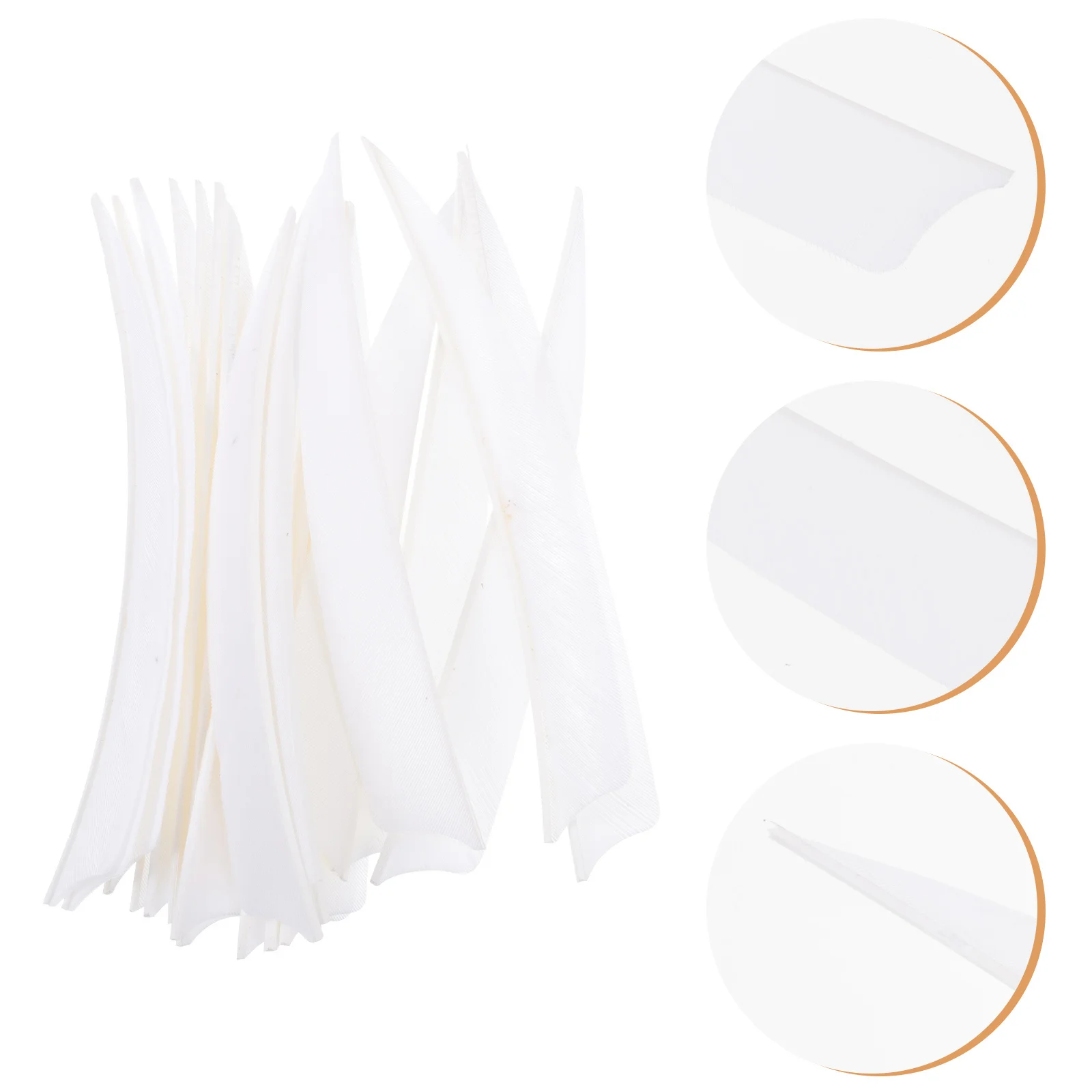 

20Pcs Real Turkey Arrow Decor Tail Simple Attractive Design Stabilize Flight Arrow Tail Accessory