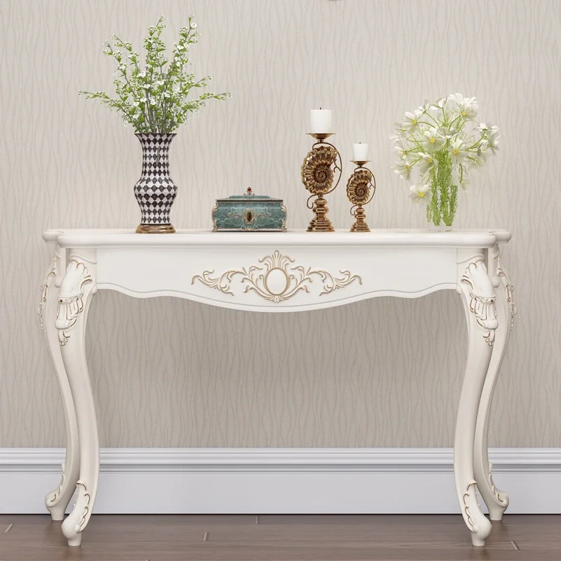 

Simple Hallway Console Table, European-style Wood Entrance Cabinet, Modern Living Room Center Table, Household Decoration Furnit