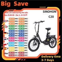 SINOHON ZP262-C20 Electric Bike250W Motor36V18AH Lithium Battery Adult City Electric Bicycle 20 inch Commuter Foldable E-bike