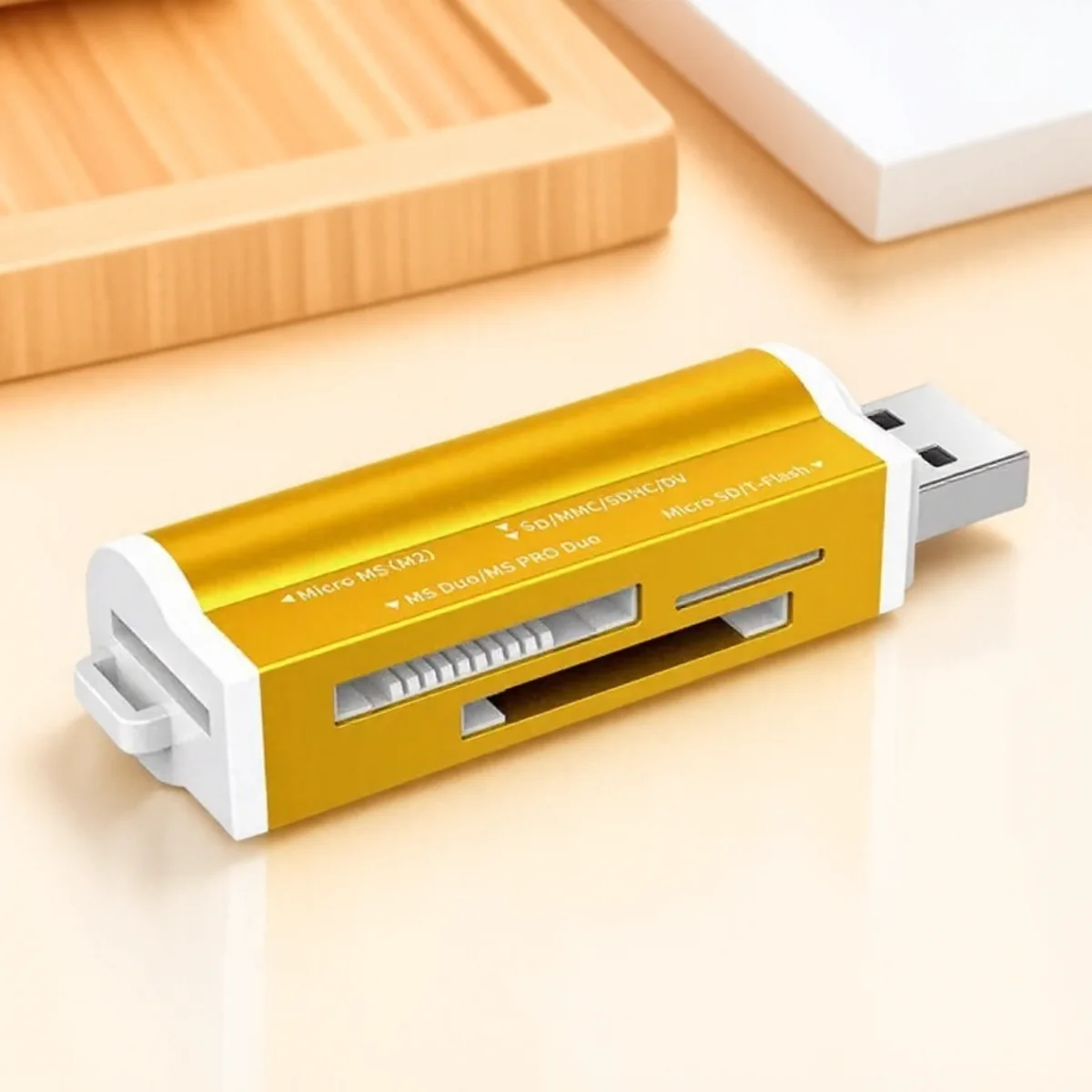 

Высокоскоростное устройство чтения карт памяти USB 2.0 с несколькими картами памяти для Micro SD SDHC TF M2 MS PRO DUO MMC, совместимое со всеми картами памяти