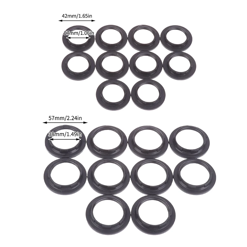 10Pcs E14 E27 Threa…