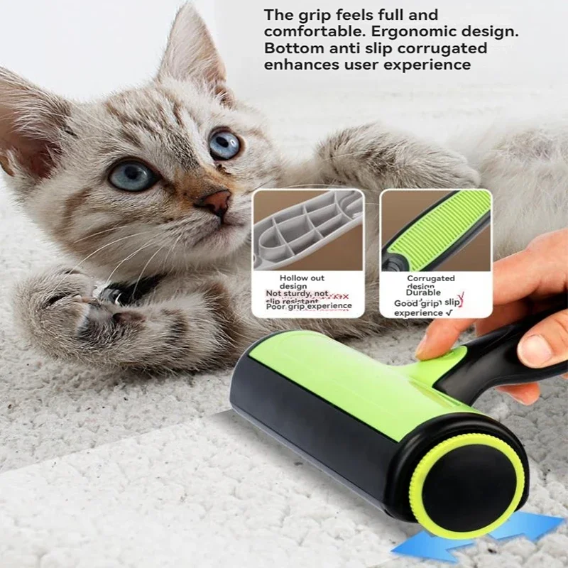 

Pet Removes Hairs Cat and Dogs Green Cleaning Brush Fur Removing Animals Hair Brush Clothing Couch Sofa Carpets Combs