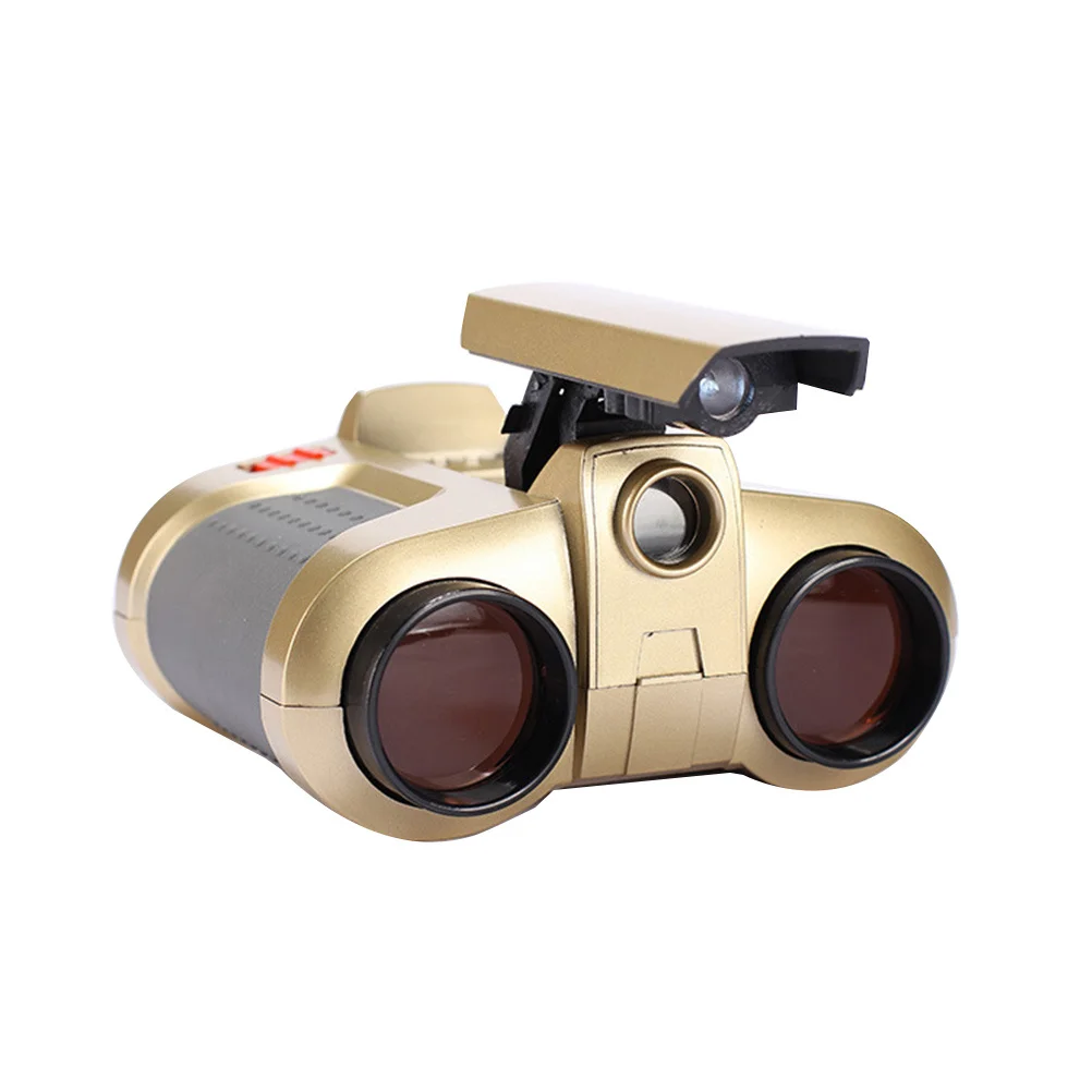 

30pcs 4X Binocular Telescope Night Vision Scope Foldable With Neck Strap For Concert Race Outdoor - Red Film