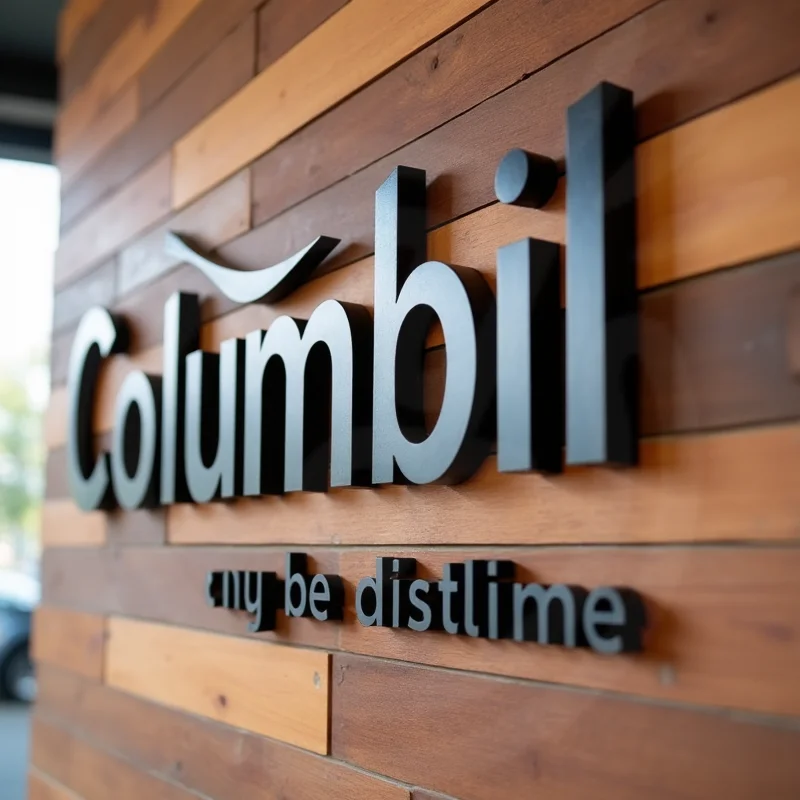 رسائل معدنية صلبة ثلاثية الأبعاد مخصصة لافتات واجهة المتجر الخارجية لافتة أعمال مقاومة للعوامل الجوية مثالية لمتجر فندق التسوق