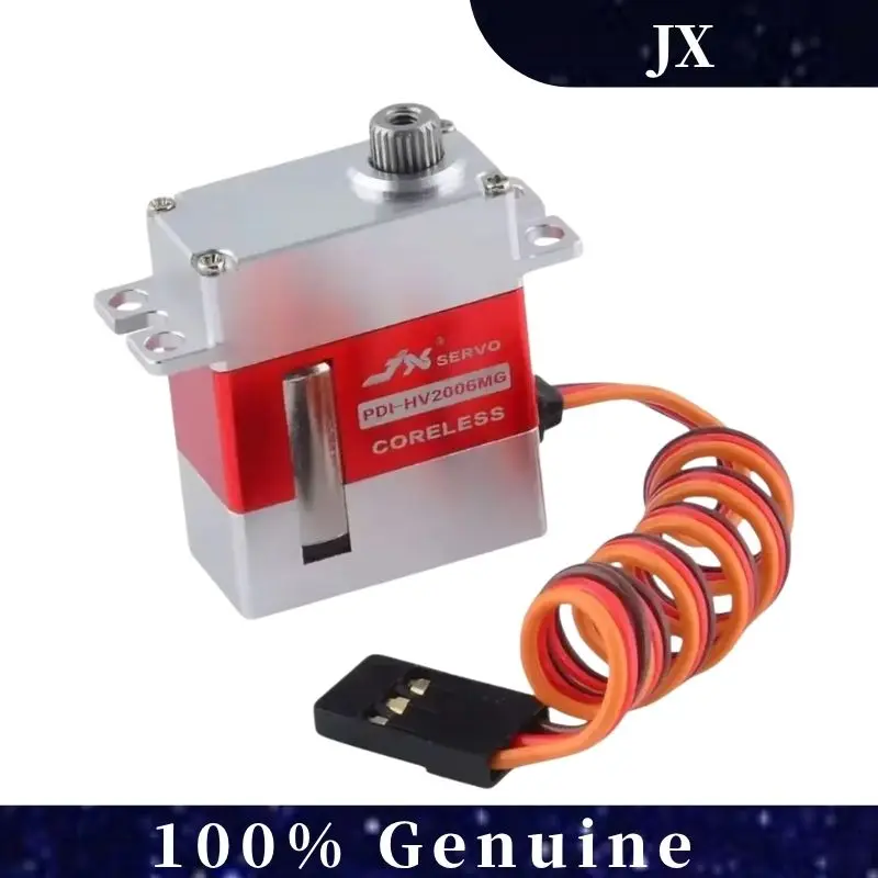

JX Новый сервопривод PDI-HV2006MG 6,2 кг с металлической шестерней, полный цифровой сервопривод с ЧПУ без сердечника для радиоуправляемого планера 500-класса Heli Tail и перекоса