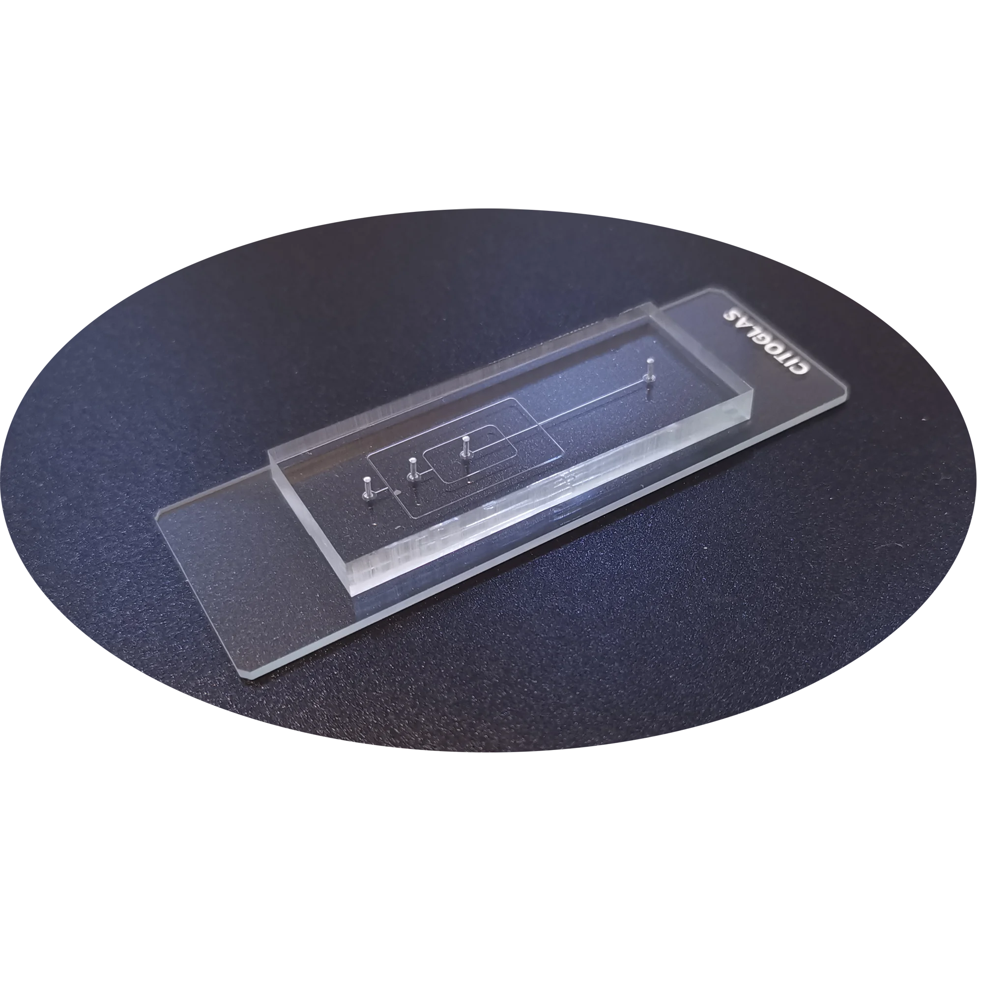 Microfluidic PDMS chip Double-layer cross double-wrapped T-shaped droplet mixed droplet