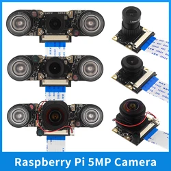 Raspberry Pi Night Vision Camera with 2 Infrared Light 5MP OV5647 Webcam 75 175 IR-CUT Camera for Raspberry Pi 4B 3B+ 3B Zero