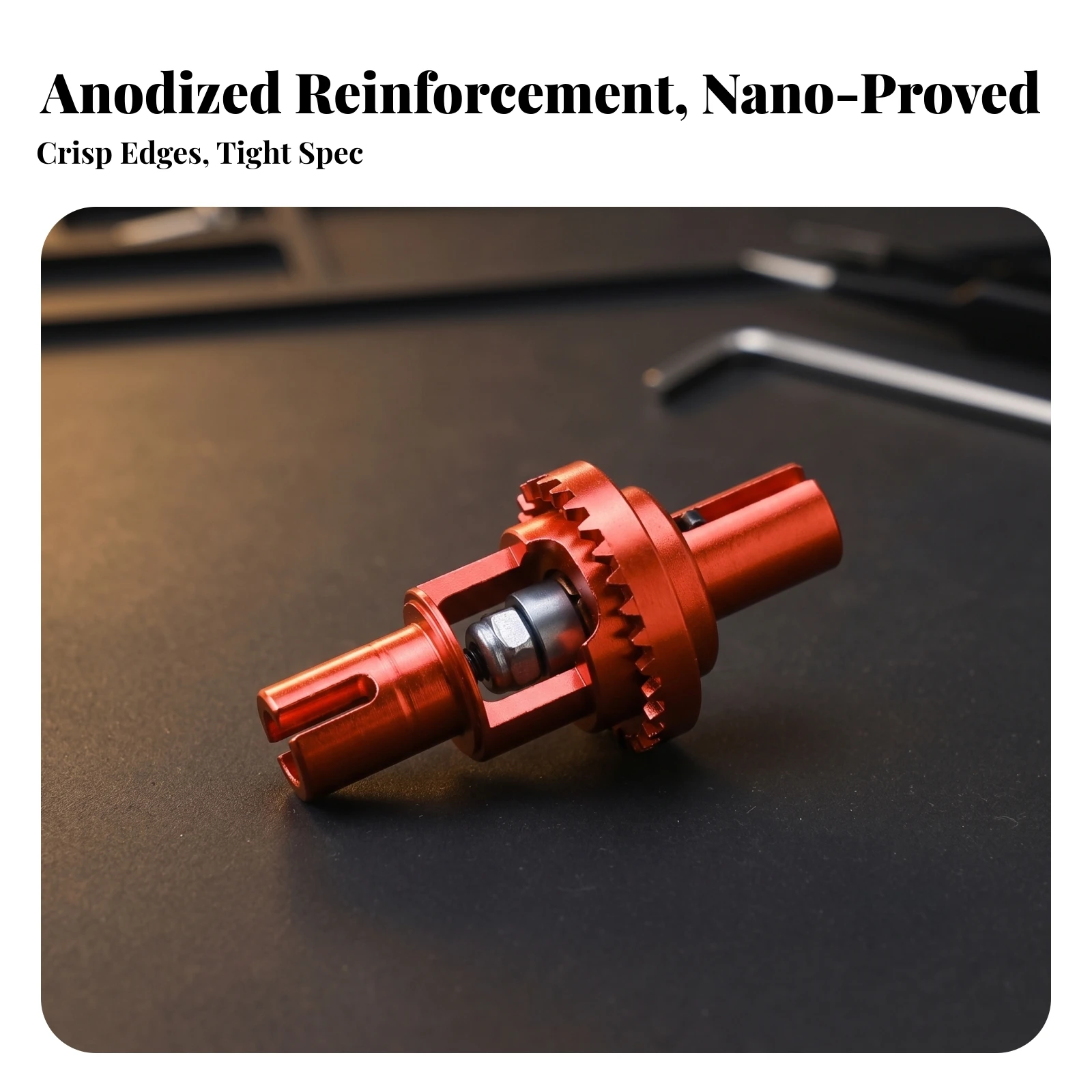 Adjustable Ball Differential Aluminum Alloy RC Upgrade Parts RC Car Replacement Parts Compact Part Easy to Install for Hobbyists