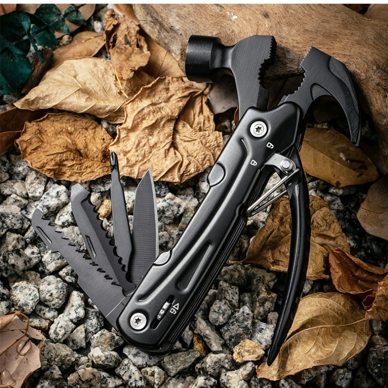 

Hot Sale Maarten 12 in 1 Multitool Hammer for Men Husband Grandpa Gifts for Boyfriend Cool Gadgets Camping Stuff Survival Tool