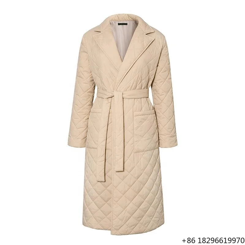 dropshipping-2021-new-woman-jackets-parkas-belted-cotton-diamond‑plaid-coat-down-women's-over-the-knee-winter-clothing-coat