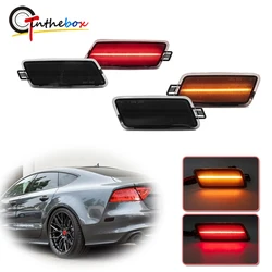 Front Rear Amber Red Led Fender Flare Side Marker Lights For Audi A7 Quattro 14-16 S7 13-18 A7 Quattro 12-18 RS7 14-18