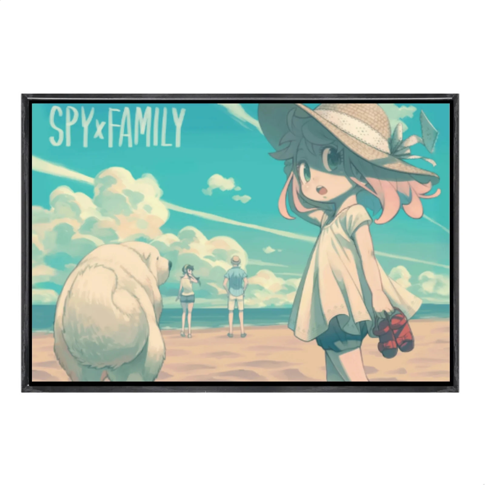 

Японская манга, многоразмерный холст, постер в двойной рамке, настенное искусство, домашний декор Spyx Family для гостиной, спальни