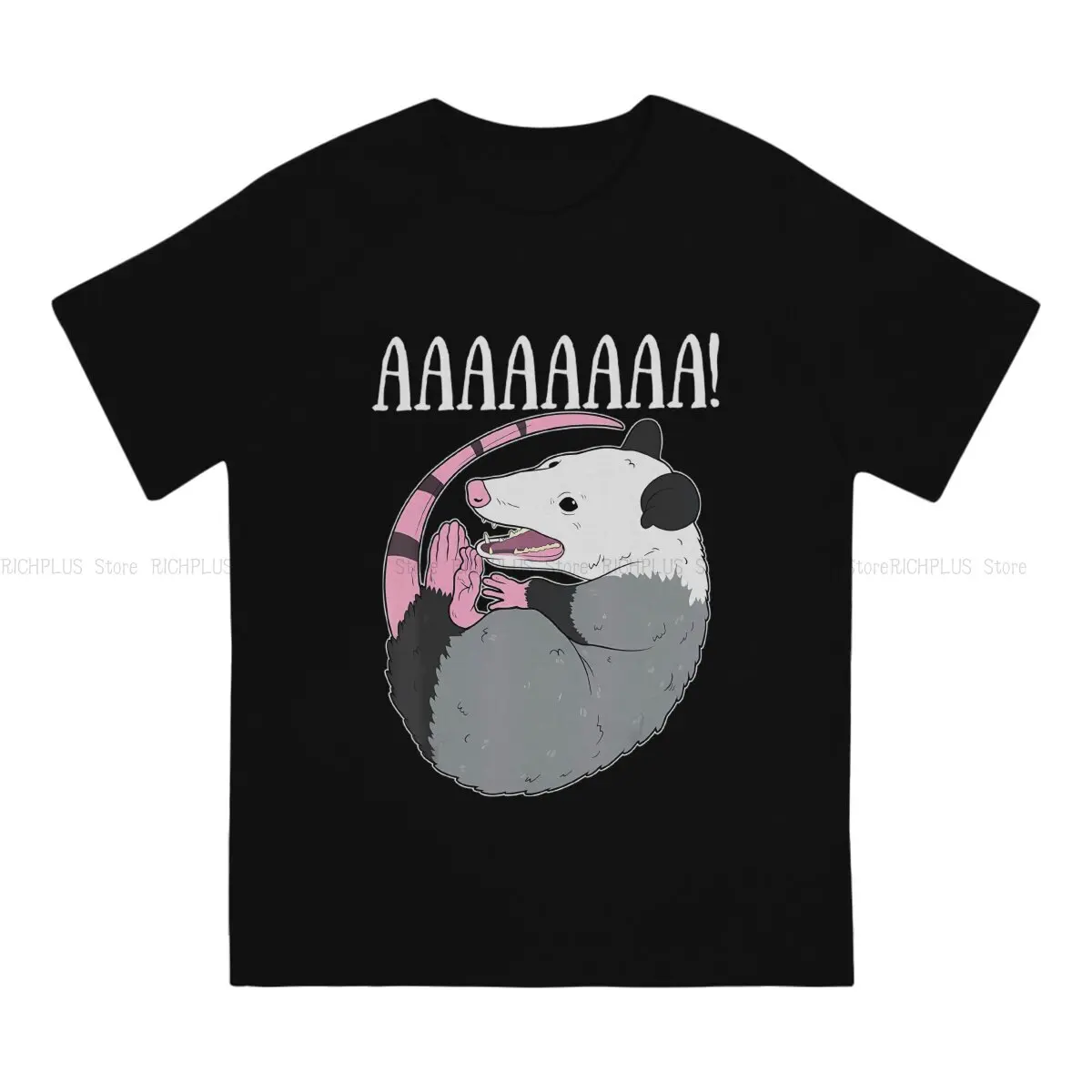 TShirt Aaaaaa Screaming Possum Classic Polyester T Shirt Oversized Men Tee Shirt Ofertas Big Sale