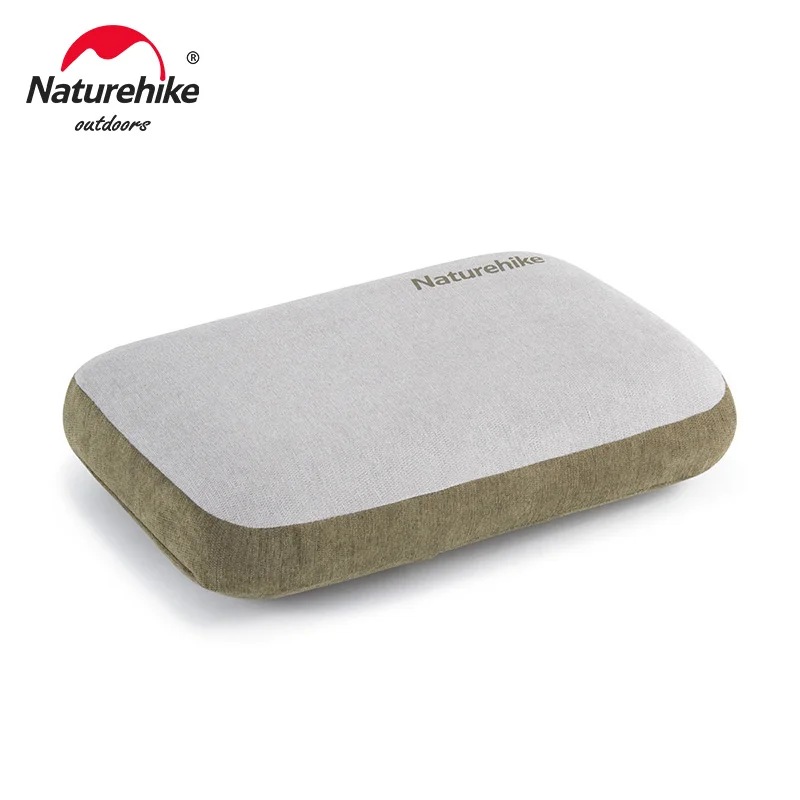 Naturehike travesseiros de espuma de memória conforto quadrado portátil acampamento ao ar livre saco de dormir escritório nap viagem travesseiro dobrável almofada cintura