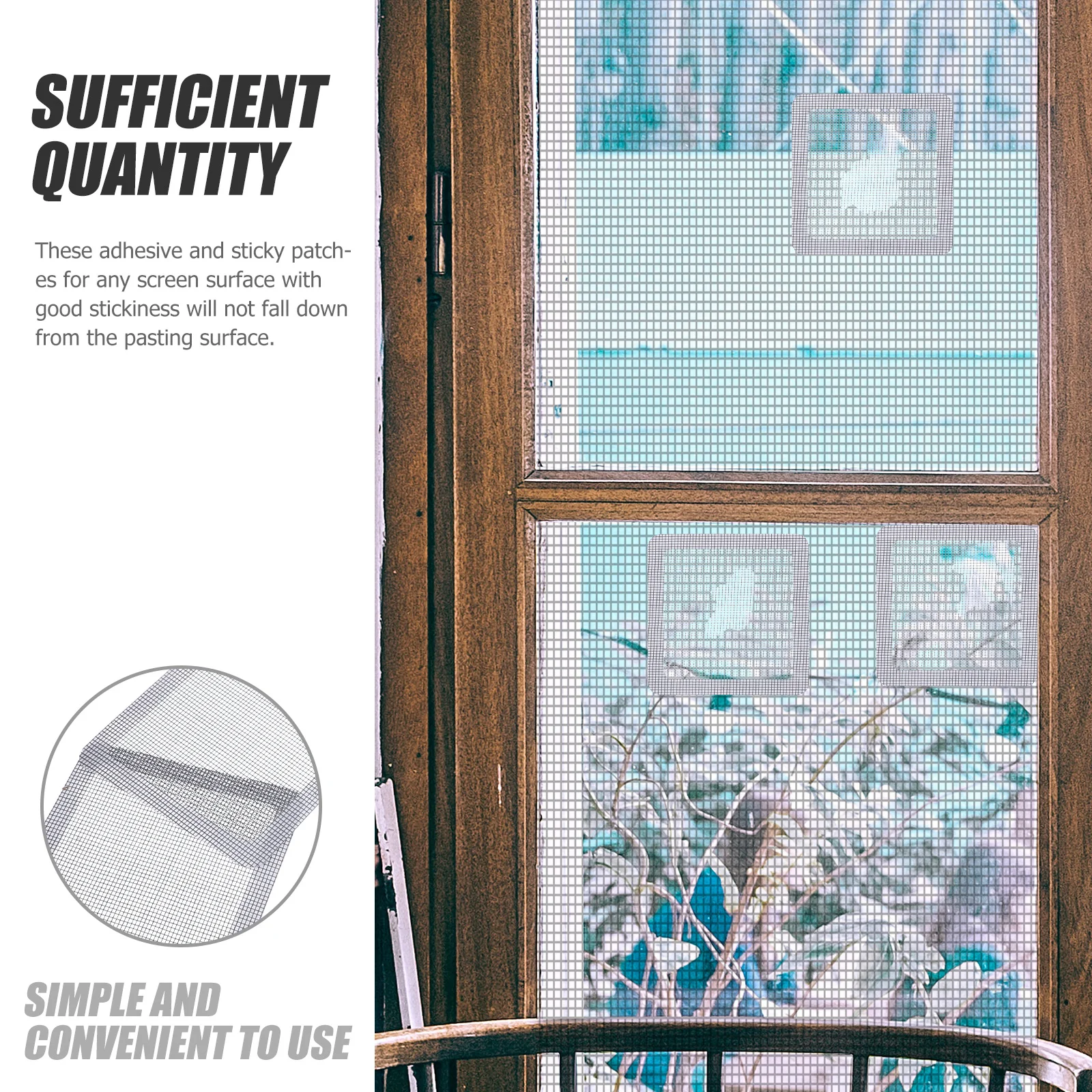 

30pcs 1 Set Window Repair Pads Adhesive Hole Cover Sticky Patches Fixing Kit For Broken Door Screen White Easy Installation