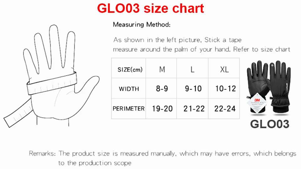 Thermische Winter Wasserdichte Männer Frauen Handschuhe TouchScreen Winddicht Handschuhe Outdoor Sport Warme Radfahren Schnee Ski Handschuhe Volle Finger – Detail 1