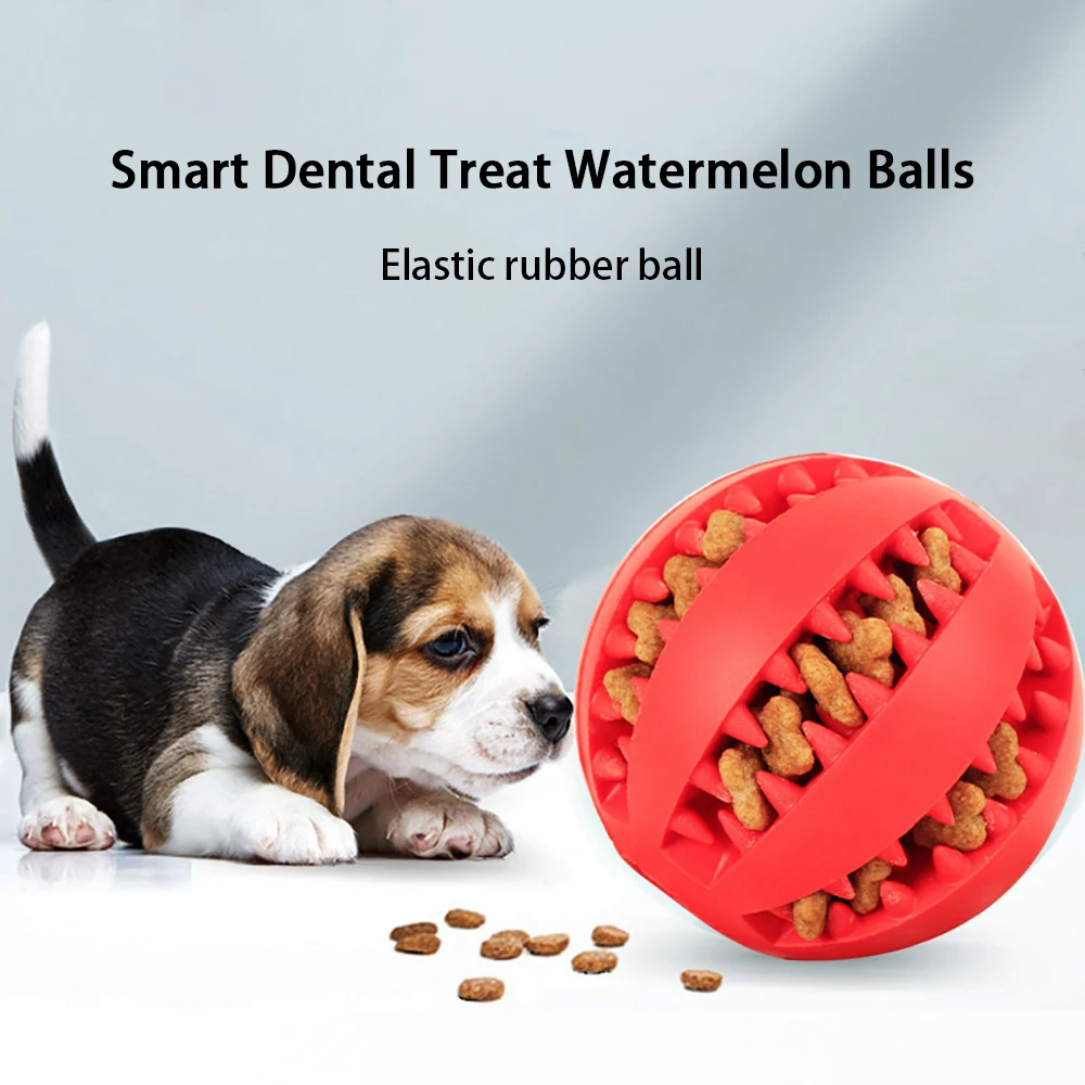 Pet Toys Clean Teeth Missing Food Ball Bite Resistant Dog Toys Molar Elasticity Ball Puzzle Interactive Pet Toy Ball