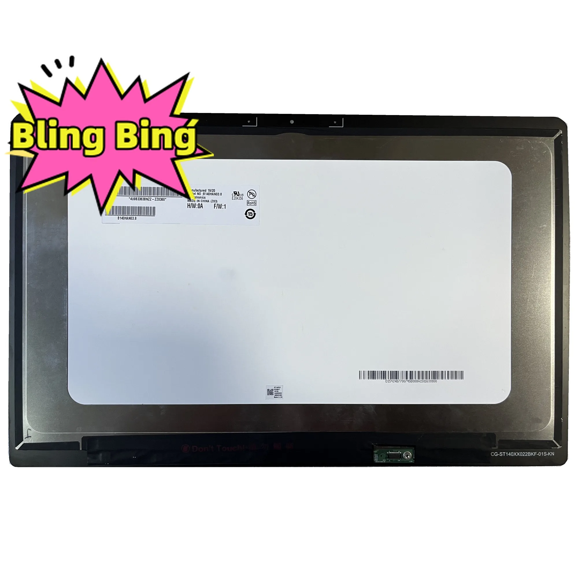 B140HAN03.8 14.0inch 1920×1080 for ASUS ZenBook 3 Deluxe UX490UA UX490 UX490U Assembly  LCD Screen