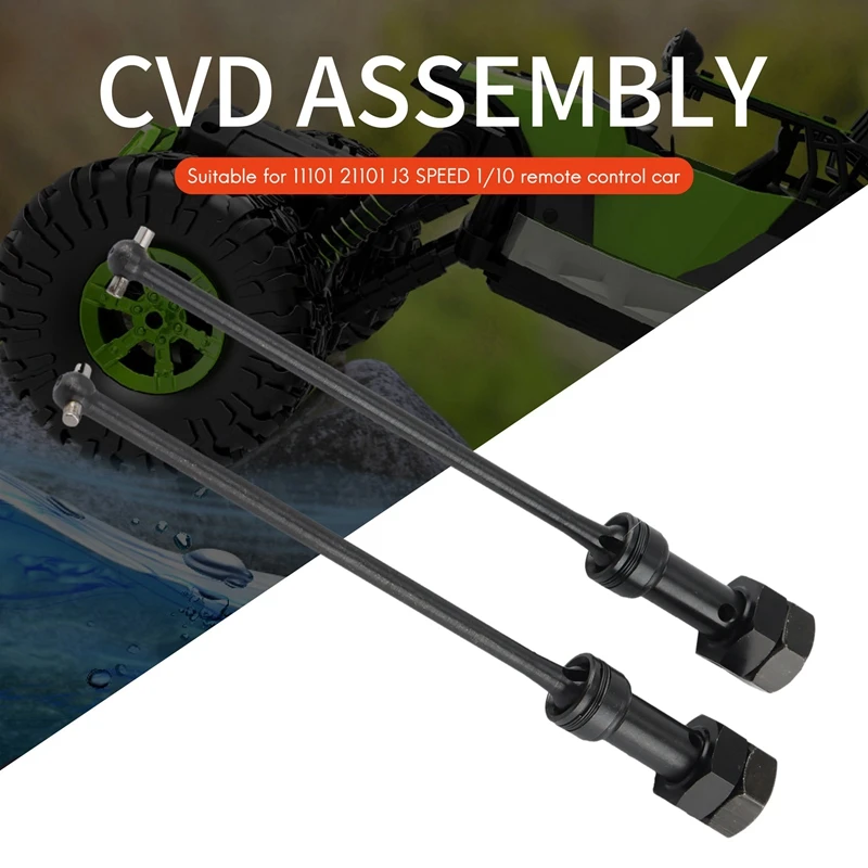 FBIL-2PCS Drive Shaft CVD Set EA1061 For JLB Racing CHEETAH 11101 21101 J3 SPEED 1/10 RC Car Parts Accessories
