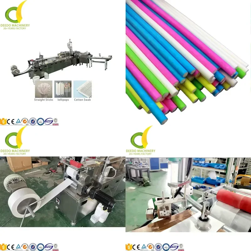 2026 CE High Speed Candy Stick Cotton Swab Lollipop Paper Ear Stick Forming Rolling Machine