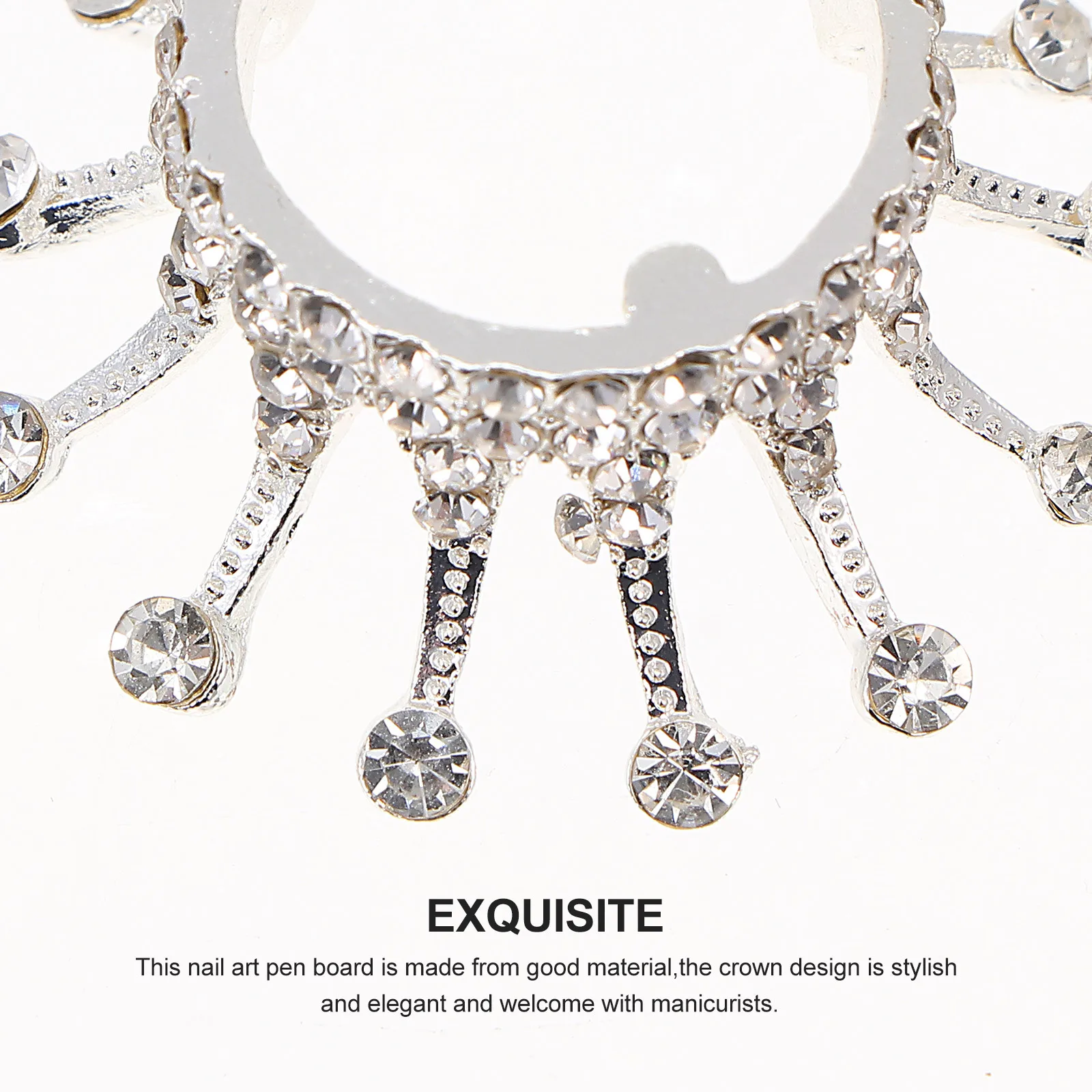 

2Pcs Crystal Glass Nail Art Pen Jar Dishes DIY Gift Idea Design Color Mixing Plate Manicure Accessory Elegant Finish