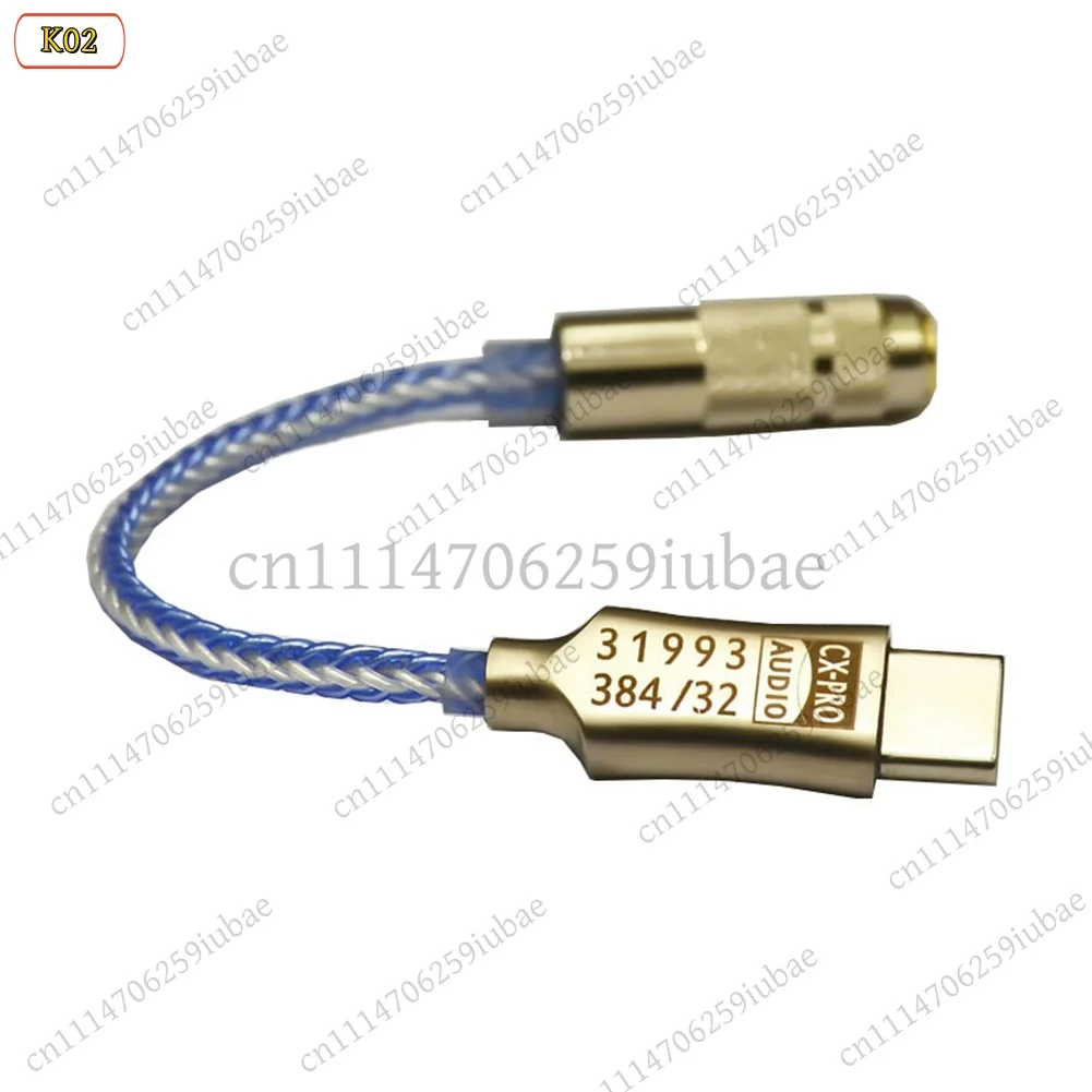 Type-C to 3.5mm Headphone Amplifier DAC Cable HiFi Digital Audio Adapter CX31993 Chip for Android Phone Windows PC Laptop