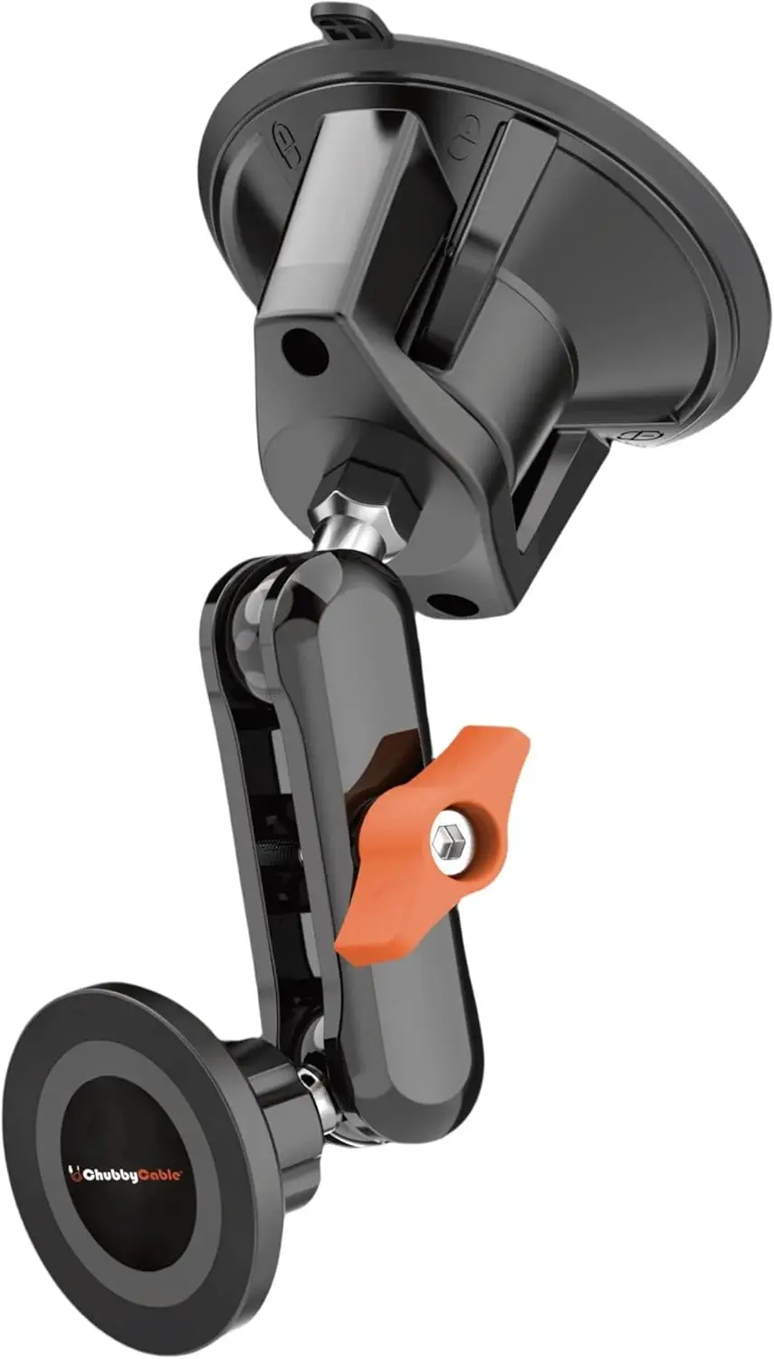 

Магнитный автомобильный держатель для телефона с поворотом на 360 градусов ° Регулируемая присоска, прочное крепление для лобового стекла и приборной панели, оранжевая