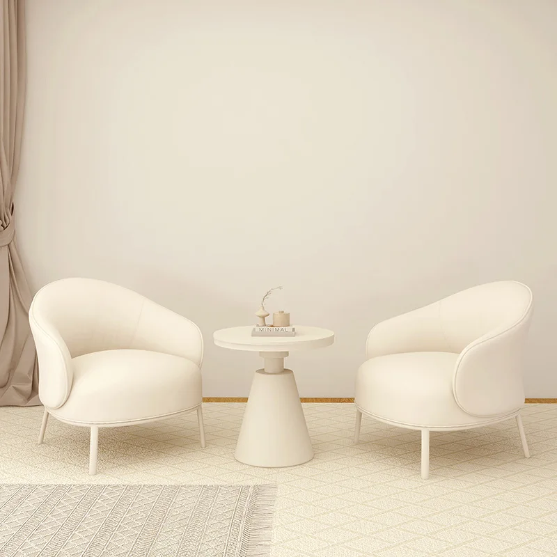 Hotel Reception Sofa Table and Chair Combination Sales Department Single Negotiation Sofa Living Room Balcony Leisure Chair
