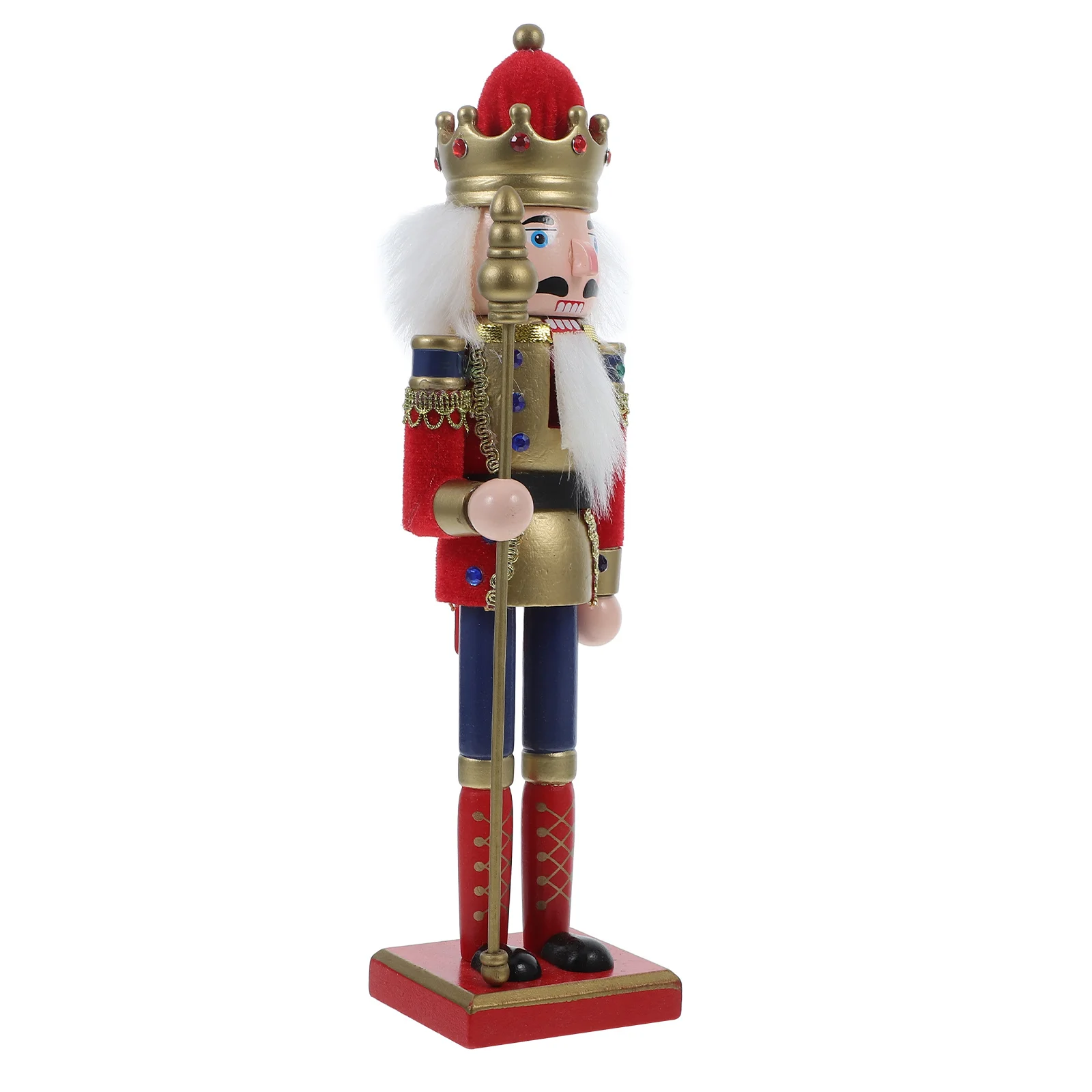 Wooden Nutcracker Soldier Classic Traditional Nutcracker Decor Holiday Fireplace Table Decoration Home Table Fireplace Decor