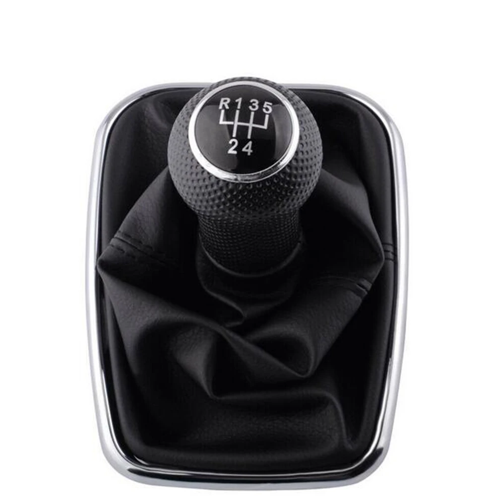 

5 Speed Car Leather Gear Shift Knob Cover Shifter Gaiter fit for Volkswagen Golf R32 Bora MK4