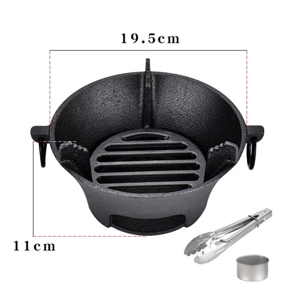 

Stove Tabletop Grill Cast Charcoal Grill Portable Japanese Style Hibachi Grill Barbecue Stove For Picnic Home Mini Brazier Fire