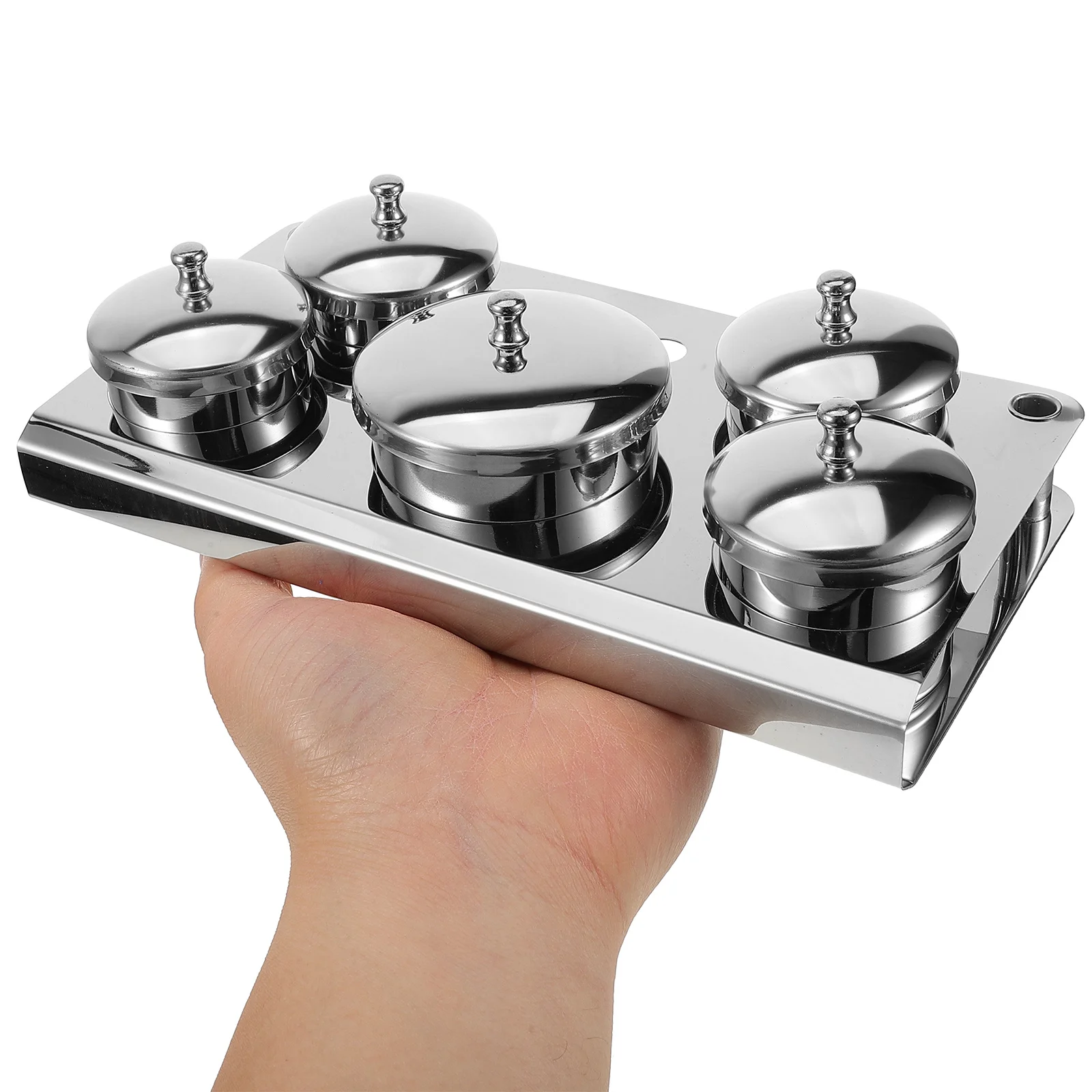 1 مجموعة الفولاذ المقاوم للصدأ مانيكير كوب صغير مسمار الفن فرشاة قلم غسل كوب مانيكير مسحوق الحاويات مسمار الفن عقد جرة