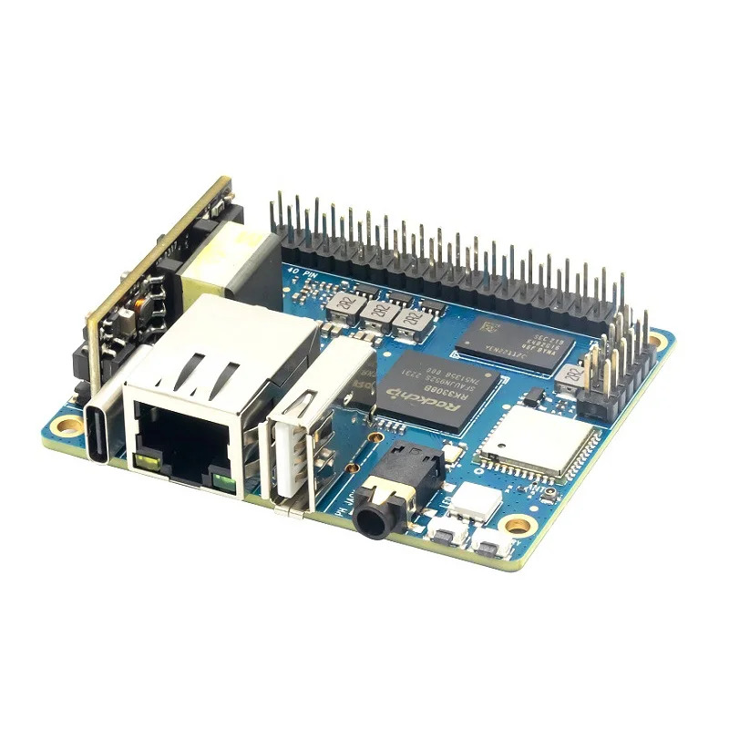 Banana Pi BPI-P2 Pro IoT board with Rockchip RK3308 design ,with 512M RAM and 8G eMMC,support PoE